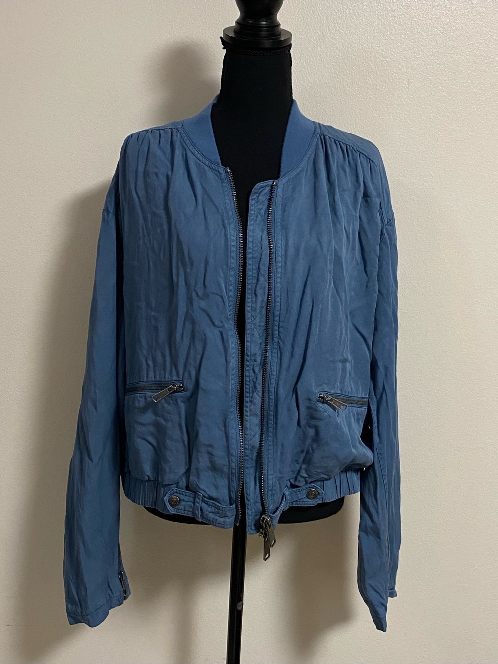 Free People Knock out Siren Bomber Jacket Women’s Size Large We The Free Jacket